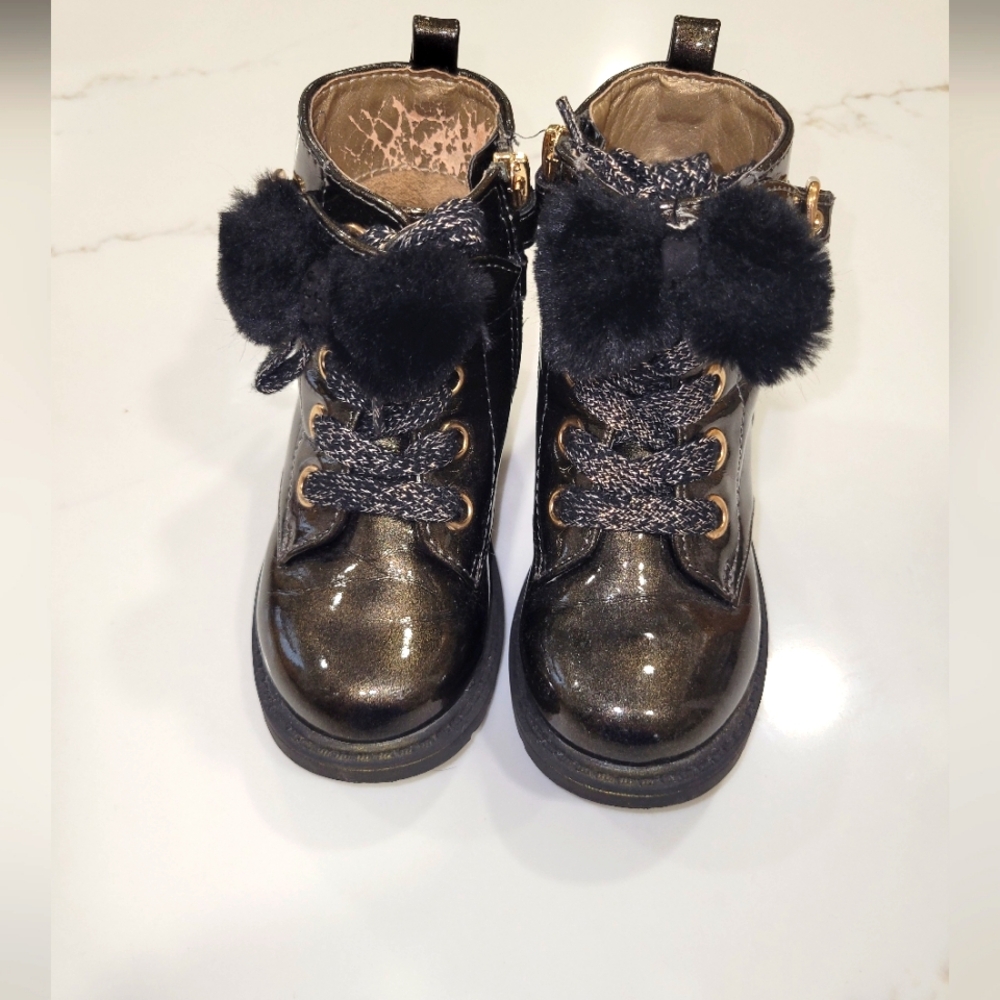 Naturino Mona Black Boots Size 8 US EU24